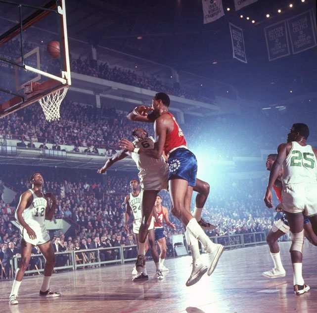 Wilt Chamberlain and Bill Russell